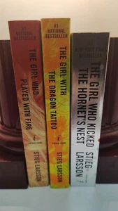 Stieg Larsson Trilogy- The Girl With the Dragon Tattoo (3) Book Set - Picture 1 of 6
