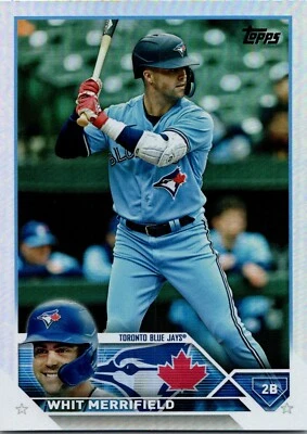 2023 TOPPS SERIES 2 Baseball #381 WHIT MERRIFIELD RAINBOW FOIL SSP - Image 1 of 2