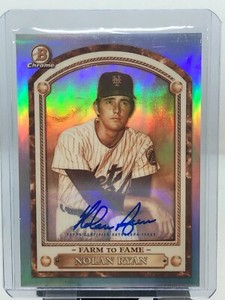 2020 Bowman Chrome Nolan Ryan Farm to Fame SP Auto!