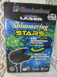 EZ-Illuminations Laser Shimmering Stars Light Show Indoor Outdoor Timer NOB - Picture 1 of 5