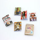 6PC Doll House Miniatures Magazine 1:12 Scale Fashion Newspaper Book Set