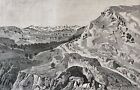 Israel Palestina Jerusalem Sicht Des Lufer Bethany Lithografie 1892