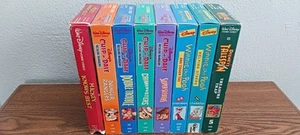 8 Disney VHS Tapes- Chip'n'Dale, Winnie The Pooh, Talespin, Mickey Knows Best - Picture 1 of 20