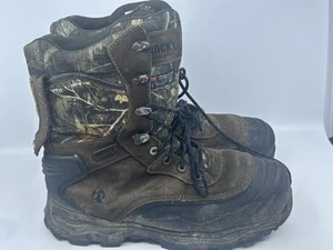 Rocky Mens 12 W Wide Realtree Edge Leather Multi-Trax 800G WP Hunting Boots - Picture 1 of 7