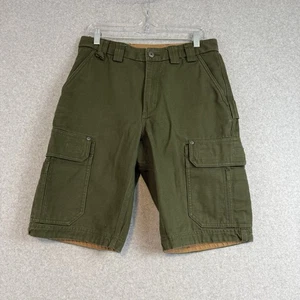 Duluth trading compant cargo shorts mens 32 green utility - Picture 1 of 6