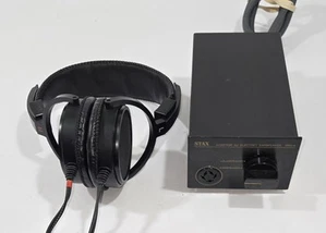 Stax SR-30 Electret Earspeakers Headphones w/ SRD-4 Adaptor (SR-34) ~ Working - Picture 1 of 13