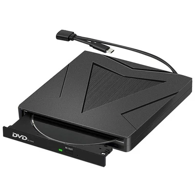 Tragbares 5Gbps DVD-Laufwerk mit USB-C&USB-A-Anschluss für CD/DVD/VCD - Bild 1 von 4