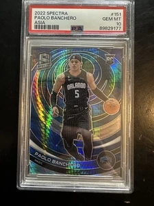 2022-23 Spectra Paolo Banchero #151 Rookie Asia Prizm RC🔥PSA 10 🔥POP 13 RARE! - Picture 1 of 2