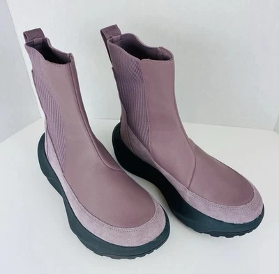 Nuevas Botas The North Face Para Mujer 8 Halseigh Tejidas Invierno Nieve Cervatillo Gris Púrpura Foto 1 de 4