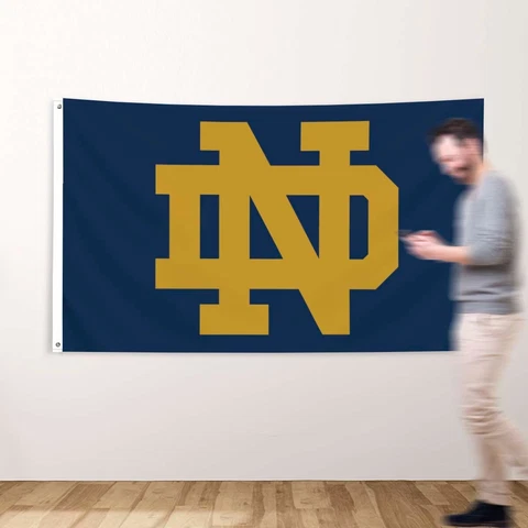 Premium Flag Notre Dame 3x5 ft Banner Fighting Irish Play Like A Champion Today Cover