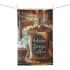 Adobe Dregs Coffee? Logo Microfiber Tea Towel