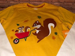 NWT Gymboree Happy Harvest squirrel long sleeve shirt top sz 8 fall - Picture 1 of 3