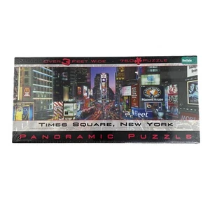 Times Square New York Panoramic Puzzle 765 Pieces Over 3 Feet Wide Buffalo NEW - Picture 1 of 7