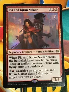 C5474 MAGIC MTG ORIGINS PIA AND KIRAN NALAAR #157 MP RARE FOIL - Picture 1 of 12