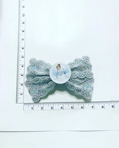 Handmade Hair Bows - Disney Princess - Princess and the Frog - Barrette #3 - Picture 1 of 1