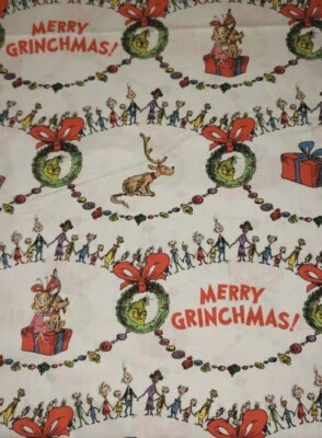Tela 100 % algodón vacaciones de Navidad Grinch Whoville Robert Kaufman FQ Foto 1 de 2