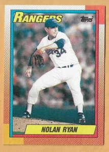 NOLAN RYAN TEXAS RANGERS #1 - TOPPS CASI NUEVO-COMO NUEVO 1990 - Imagen 1 de 2