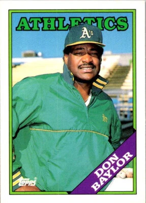 1988 Topps Traded Don Baylor #11T Oakland A's - Image 1 of 2