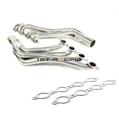 FIT C10 Pickups Chevy&GMC LS Trucks 1960-66 Longtube Headers Swap 5.3L,5.7L,6.0L - Image 1 of 4