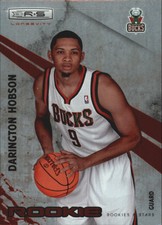 2010-11  Rookies and Stars Longevity Ruby Bucks Card #119 Darington Hobson /250