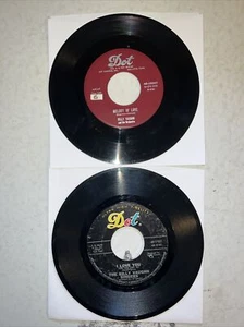 Lot x 2 BILLY VAUGHN 45 Melody Of Love / I Love You - Picture 1 of 6