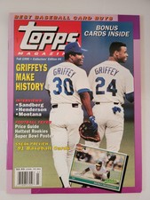 TOPPS Magazine Fall 1990 #4 Ken Griffey Sr. and Jr. Cover