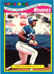 1988 Topps Toys'R'Us Rookies Fred McGriff Toronto Blue Jays #18