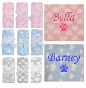 Manta personalizada con nombre de mascota perro aroma cachorro gatito gato funda cama edredón - Imagen 1 de 5