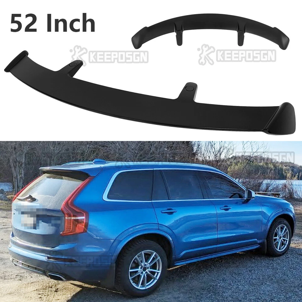 ABS 52" Matte Black Rear Roof Trunk Spoiler Wing Lip For Volvo XC40 XC60 XC90 - Image 1 of 4