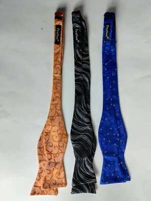 Lote de 3 PenSee para hombre 100 % seda hechos a mano varios colores Foto 1 de 4
