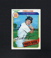 1980 Burger King Pitch Hit & Run #18 FRED LYNN Red Sox NRMT No Creases