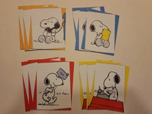 Set 12 Peanuts Snoopy verschiedene leere Notizkarten aktuell LEER - Bild 1 von 5