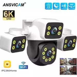 6K 12MP Outdoor CCTV Security Monitoring WiFi IP Auto Tracking Waterproof Camera - Foto 1 di 18