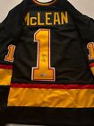 🔥 Kirk McLean Autograph Signed Auto Vancouver Custom Black Hockey Jersey BAS 🔥