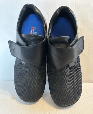 Propet女式超宽旅游步行休闲鞋,黑色,9.5W,Powerstep 鞋底 — 第 1/4 张图片