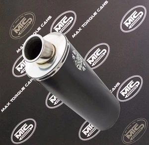 Kawasaki ZXR400 H ZXR Black oval road legal Motorbike Exhaust Can - Picture 1 of 2