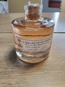 Library of Flowers Bubble Bath True Vanilla 502ml / 17oz Sealed - Picture 1 of 1