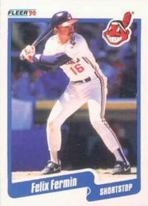 #492 Felix Fermin - Cleveland Indians - 1990 Fleer Canadian Baseball