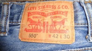Mens LEVIS 550 denim jeans sz 42 x 30 4221 - Picture 1 of 6