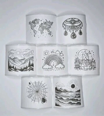 Laser Printed Spiritual Energy Stickers - Image 1 of 2