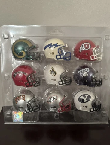pocket pro football helmet riddell Mountain West RARE Cover