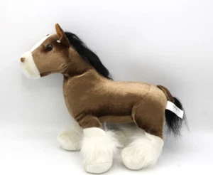 2006 Plush NANCO CLYDESDALE Horse 14" Stuffed Animal Brown - Picture 1 of 7
