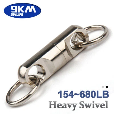 High Strength Stainless Steel Fishing Heavy Duty Bearing Swivel with Solid Ring - Image 1 of 4