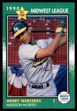 1990 Grand Slam Midwest League Henry Mercedes Madison Muskies #16