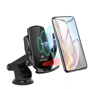 Caricabatteria auto wireless rapido 30W cruscotto supporto telefono supporto cellulare - Foto 1 di 12