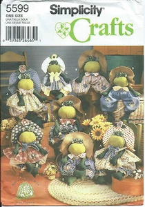 S 5599 sewing pattern FROG DOLL & CLOTHES sew Dress Bloomers Hat Shirt Pants NEW - Picture 1 of 1