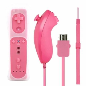 Built in Motion Plus Remote and Nunchuck Controller+Case for Wii&Wii U Games - Picture 1 of 16