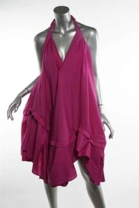 Vestido JACQUEMUS Fucsia Sin mangas Halter Asimétrico Tul LA RIVIERA FR40 US8 - Imagen 1 de 4