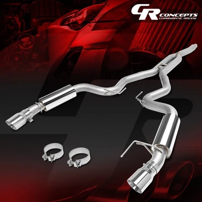 SISTEMA DE ESCAPE OD RACING CATBACK 3" + PUNTA SILENCIADOR DOBLE PARA FORD MUSTANG 15-20 2.3L Foto 1 de 4