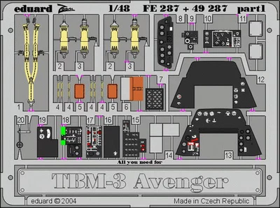 Eduard Remove Before Flight Steel Pieces Gravées 1:48 - Image 1 of 3